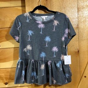 Lauren Conrad Palm Tree Peplum